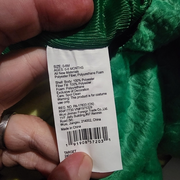 NWT Hyde and Eek Triceratops Dinosaur Halloween Costume Cosplay Infant Baby New - Picture 5 of 6